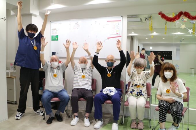 アルモ中津で運動会を開催！歩行特化型デイの取り組み！